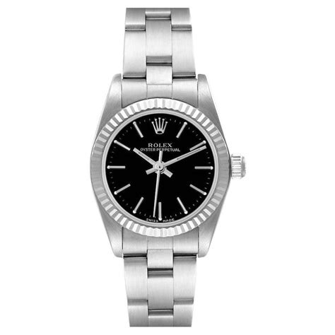 rolex ladies 76094|Ladies Rolex Oyster Perpetual 76094 Black Dial.